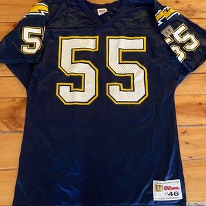 VTG Junior Seau Chargers Wilson Jersey